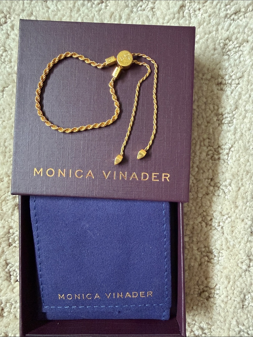 Monica Vinader
Corda fine chain friendship bracelet